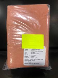 Cotton Nutmeg Solid Flannel Standard Pillowcase (Set of 2), QW09-STD-NUTMEG, NEW
