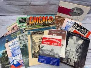 lot 25 image: Lot of Vintage Travel Tourism Brochure  Books