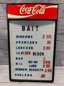 lot 35 image: Vintage Coca Cola Letter Board