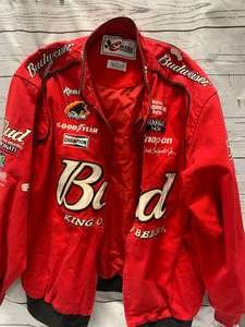 lot 39 image: Budweiser  Snap On Jacket Size Large