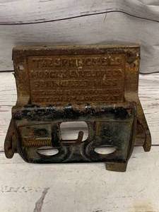 lot 41 image: Antique Toilet Paper Holder The Springfield Morgan Envelope Cast Iron