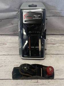 lot 80 image: Vintage Wood Antique Plane & Rifle Cleaning Kit