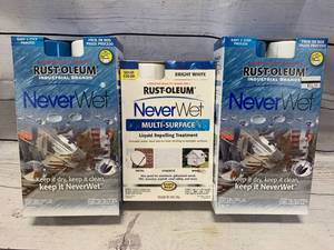 lot 86 image: Lot of 3 Never Wet Rustoleum $45 Value