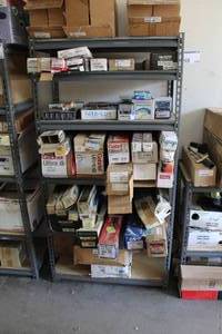 lot 98 image: Metal Storage Rack with Wood Shelves 5-shelf