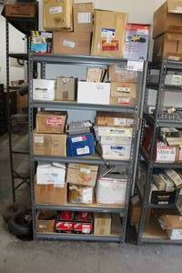lot 99 image: Metal Storage Rack with Wood Shelves 5-shelf