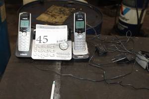 lot 45 image: Vtech 2-Handset Telephone System