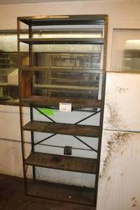 lot 118 image: Metal Storage Rack with Metal Shelves 7-shelf