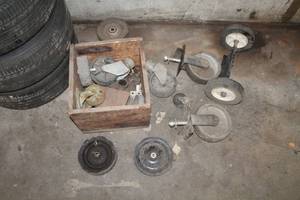 lot 124 image: Misc. Wheels and Caster Wheels