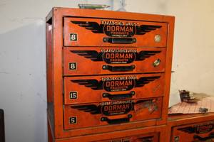 lot 87 image: Metal Parts Organizer Cabinet 4-Drawer, Hardware