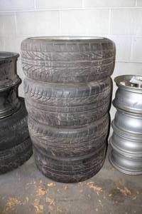 lot 130 image: Lot of (4) BMW 18 5-Lug Wheels and Direzza 22540R18 88W Tires