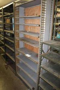 lot 113 image: Metal Storage Rack with Metal Shelves 9-shelf