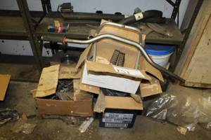 lot 151 image: Fuel Hoses, Antennas, Rotors, Hood Releases, Motorcycle parts, Hoses, Misc. Parts