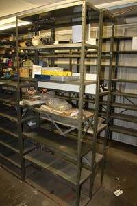 lot 106 image: Lot of (2) Metal Storage Rack with Metal Shelves 7-shelf