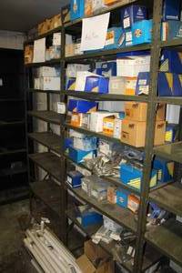lot 109 image: Lot of (2) Metal Storage Rack with Metal Shelves 8-shelf