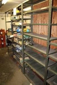 lot 111 image: Lot of (2) Metal Storage Rack with Metal Shelves 8-shelf