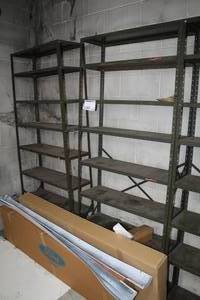lot 160 image: Metal Storage Rack with Metal Shelves 8-shelf