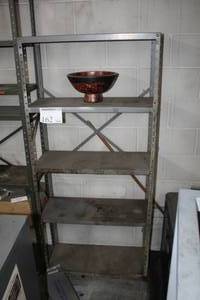 lot 162 image: Metal Storage Rack with Metal Shelves 5-shelf