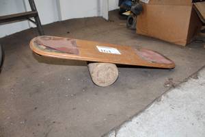 lot 164 image: Vintage Wood Boogy Board