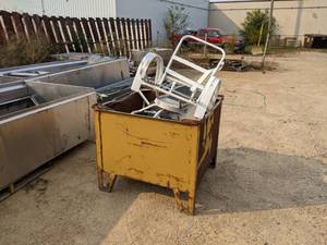 lot 516 image: Stackable Steel Metal Container for Scrap, with Steel