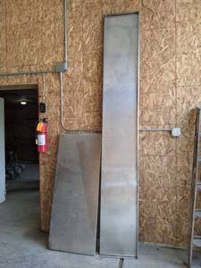 lot 546 image: (2) Stainless Steel TablesCountertops