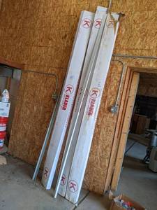 lot 548 image: Klauer 5 Style D Roof Edge, White Steel