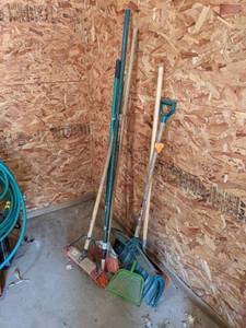 lot 564 image: Lot of Brooms & Shovels