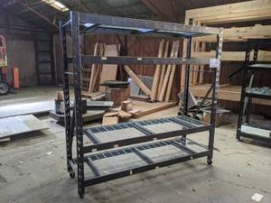 lot 616 image: Rolling Gladiator Shelving