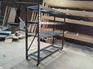 lot 617 image: Rolling Gladiator Shelving