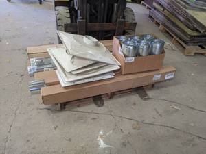 lot 619 image: Pallet of Ductwork and HVAC Materials
