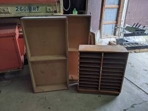 lot 677 image: Wood Shelves