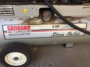 lot 26 image: Sanborn 2 HP Air Compressor
