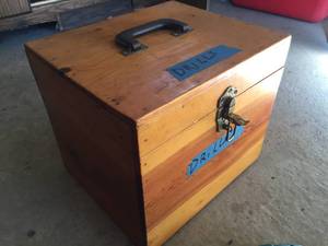 lot 65 image: Four Makita Drills In Handmade Wooden Case