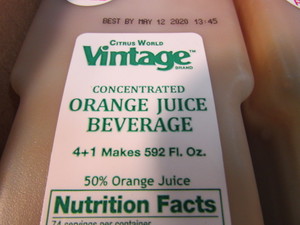 lot 105 image: Orange Juice