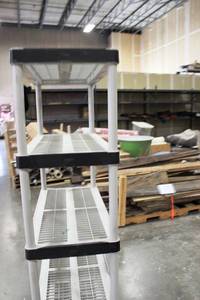 5 Shelf Plastic Ventilated Storage Shelving Unit
