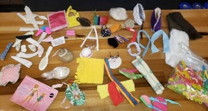 lot 56 image: Assortment of Vintage Barbie Accessories