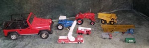 lot 128 image: Mixed Lot of Toy Trucks, Tractors