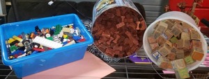 lot 48 image: Building Toys - Legos, Wood Blocks & Lincoln Logs