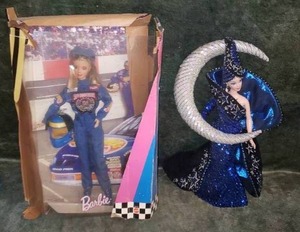 lot 40 image: Collectible Barbies - Bob Mackie Moon Goddess & Nascar 50th Anniversary