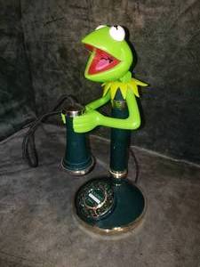 lot 76 image: Working Kermit the Frog Telephone
