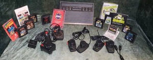 lot 85 image: Vintage Atari CX-2600 Game Console, Games, Controllers & Paddles
