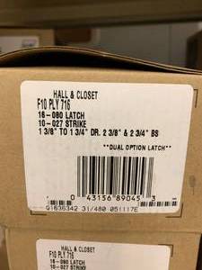 SCHLAGE HALLCLOSET DOOR HANDLES