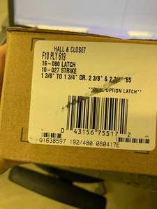 SCHLAGE HALLCLOSET DOOR HANDLES