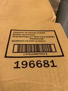 27 DEEP PILE CARPET PROTECTOR