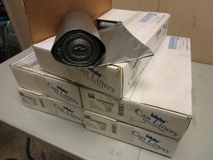 CASES OF CAN LINERS, 39 x 46 SIZE, FITTING UP TO 40-45 GALLON, PAPER BAGS - NEW