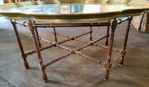 lot 82 image: Vintage Glass Coffee Table