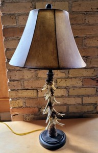 lot 113 image: Faux Horned Table Lamp