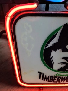 lot 120 image: Miler Lite Timberwolves Neon Sign