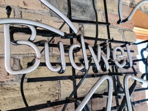 lot 134 image: Budweiser Beer Neon Sign