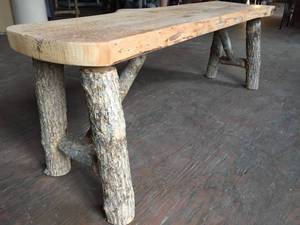 lot 151 image: Awesome Wooden Garden Bench