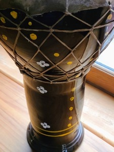 lot 39 image: Painted Ceramic Drum